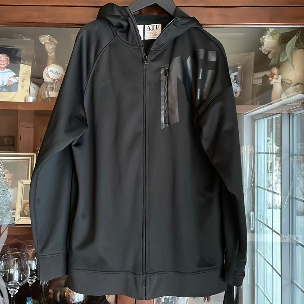 Analog Black Zip Up Sweater - Picture 11 of 12